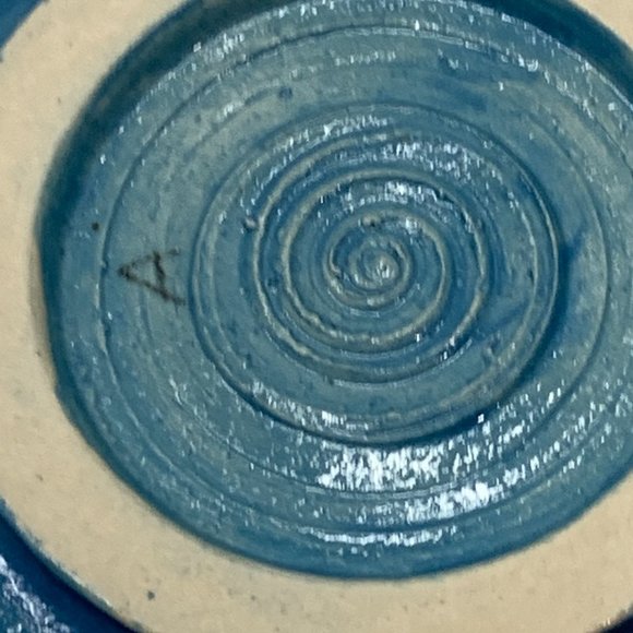 Handcrafted Pottery With Blue and Brown Glaze - Picture 9 of 9